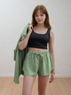 Шорти льоновмісні на резинці Мія Wear me L Зелений (хакі) (19_25_WM001_11138) - изображение 1