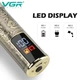 Акумуляторний тример VGR V-073 Gold з LED-дисплеєм, титановими лезами та 4 насадками (0.5–4 мм), 1500 мАг, 5W - зображення 5
