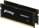 Pamiec Kingston Kingston Fury SODIMM DDR5-4800 32768MB PC5-38400 (Kit of 2x16384) Impact Black (KF548S38IBK2-32) (955555907105918) - Outlet - obraz 1