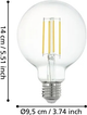 Світлодіодна лампа Eglo V2 6 Вт 230V 2200K E27 (9002759122294) - зображення 4
