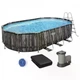 Бассейн каркасный Bestway 5611R 6.10×3.66×1.22 м, 20241 л, с фильтр-насосом, хлор-дозатором и лестницей - изображение 1
