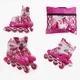 Роликовые коньки 082-L Best Roller колеса PVC светящиеся. Pink (размер 39-43) (173840) - изображение 4