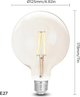 Inteligentna żarówka WIZ Whites G125 E27 WiFi 6.5 W (4897104950906) - obraz 2