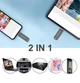 Флешка металлическая Microdrive 2в1 USB-Lightning для Apple iPhone, iPad, iPod, компьютера 128 GB Black - изображение 2