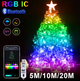 Розумна гірлянда 10 м Bluetooth 100 LED RGB Світлодіодна гірлянда з керуванням із телефона - зображення 7