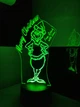 3d-светильник Гринч, 3д-ночник, несколько подсветок (батарейка+220В) - изображение 9