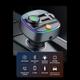 FM-трансмиттер модулятор LUTU прикуриватель с быстрой зарядкой (Bluetooth AUX USB) Чёрный (1015-859-00) - изображение 2