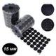 Самоклеюча застібка липучка 15 мм 96 штук (48 пар) Magic Sticker Black - изображение 1