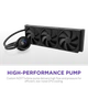 Система рідинного охолодження NZXT Kraken Plus V2 360 мм AIO Liquid Cooler Display Radiator Fans Black (RL-KN360-B2) - зображення 2