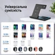 Док станция для apple айфона iphone часов iwatch эпл вотч наушников 3 в 1 23W XO WX023 складная универсальная беспроводная зарядка на айфон с подсветкой белая + адаптер в подарок - изображение 3