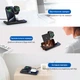 Док станция для apple айфона iphone часов iwatch эпл вотч наушников 3 в 1 23W XO WX023 складная универсальная беспроводная зарядка на айфон с подсветкой белая + адаптер в подарок - изображение 7