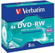 Dyski Verbatim DVD-RW 4.7 GB 4X Jewel Case Box 5 szt (VDRWB5-) - obraz 2