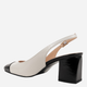 Sandały slingback damskie skórzane SERGIO MORETTI SM6020-8BLK 37 Beżowe - obraz 3