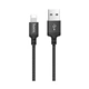 Кабель для заряджання HOCO X14 USB на Lightning 2А, 1 метр, чорний, металеві конектори - зображення 1