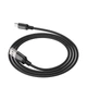 Кабель для заряджання HOCO X14 USB на Lightning 2А, 1 метр, чорний, металеві конектори - зображення 2