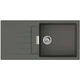 Hansgrohe Мийка кухонна S52, граніт, прямокутник, з крилом, 980х480х190мм, чаша - 1, врізна, сірий камінь - изображение 1