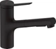 Hansgrohe Змішувач для кухні Zesis M33, довж.виливу - 219мм, витяжний, 1важіль, KM150, матовий чорний - изображение 1