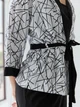 Пижама (накидка + штаны) женская из вискозы BARWA garments 0345/344 L Черная с белым (2113453443015) - изображение 6
