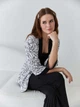 Пижама (накидка + штаны) женская из вискозы BARWA garments 0345/344 L Черная с белым (2113453443015) - изображение 13
