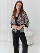 Пижама (накидка + штаны) женская из вискозы BARWA garments 0345/344 M Черная (2113453442124) - изображение 12