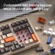 Механічна клавіатура з HOT SWAP Attack SHARK K98,100 key, RGB, Win/Mac OS, УКР/АНГЛ, Grey/Orange (K98GO) - зображення 3