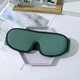 Маска на очі для сну та відпочинку з дихаючим ефектом 3D Sleep Eye Зелена - зображення 3