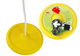 Huśtawka ogrodowa dla dzieci LEAN Toys okrągła 423 Żółta (5904204750639) - obraz 3