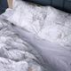 Простынь MirSon King Size 220x240 см 22-1410 Silver Petals Сатин (2200011122458) - изображение 1