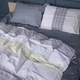 Простынь MirSon полуторная 150x220 см 22-1415 Geometric comfort Сатин (2200011123691) - изображение 1