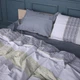 Простынь MirSon полуторная 150x220 см 22-1415 Geometric comfort Сатин (2200011123691) - изображение 3