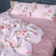 Простынь MirSon полуторная 150x220 см 22-1408 Spring Flower Сатин (2200011121802) - изображение 1