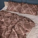 Простынь MirSon King Size 220x240 см 22-1413 Brown Geometry Сатин (2200011123264) - изображение 5