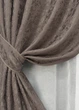 Комплект штор VR-Textil Лен Мрамор 150х270 2шт и Тюль 400х270 1718ш-1276т Какао с белым 71-014/3 - изображение 4