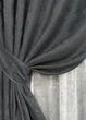Комплект штор VR-Textil Жаккард Мрамор 100х270 2шт и Тюль 300х270 1123ш-1400т Графитовый с белым 71-003/1 - изображение 4
