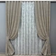 Комплект штор VR-Textil Жаккард Мрамор 200х270 2шт и Тюль 500х270 1143ш-1400т Капучино с белым 71-004/6 - изображение 1