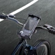 Держатель на руль для телефона на велосипед, мопед, мотоцикл HOCO Vista Bicycle (4,7"-7"). Black - изображение 8