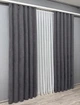 Комплект готовых штор VR-Textil Микровелюр Petek YL №1706ш Графитовый 100х295 см 2 шт (31-796) - изображение 4