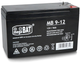 Гелевий автомобільний акумулятор LEAN Toys AGM 12V/9Ah Чорний 4961 (5902135138212) - зображення 1