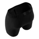 Мужские анатомические боксеры Anatomic Long w/skew fly Plus, Black Series, черный 8XL LPS140-01 - изображение 4