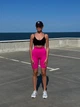Велосипедки жіночі EASY з Push Up Фітнес Спорт Однотонні Безшовні XS-S Рожева фуксія (XS050000S) - зображення 13