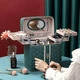 Шкатулка косметичка женская большая для украшений, косметики c зеркалом, бьютикейс Розовый (4049-2-P) - изображение 6