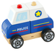 Drewniana piramidka Viga Auto policyjne 50201 (6934510502010) - obraz 1