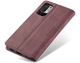 Чохол-книжка CaseMe із нубуку для Xiaomi Redmi Note 10 5G Бордовий - зображення 5