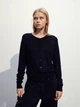 Кардиган вязаный женский H&M 5795417wer M Черный (PS2030000359257) - изображение 1