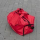 Жіноча дорожня спортивна сумка з відділення під взуття з еко шкіри червоному кольору на 30 літрів Vast Red - зображення 4