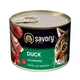 Корм вологий Savory Gourmand для котів з качкою 200 г (4820232630617) - зображення 1