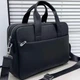 Кожаная деловая сумка-портфель для ноутбука Tiding Bag 56901 Черная 40х27х10см - изображение 4