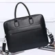 Сумка - портфель для ноутбука из натуральной кожи Tiding Bag M364A Черная 40х30х6см - изображение 5