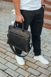 Мужская деловая сумка для документов и ноутбука Tiding Bag NV23712 Черная 38х28х6см - изображение 3