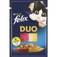 Корм влажный Felix Fantastic Duo для кошек с говядиной и птицей в желе 85 г (7613287027597) - изображение 1